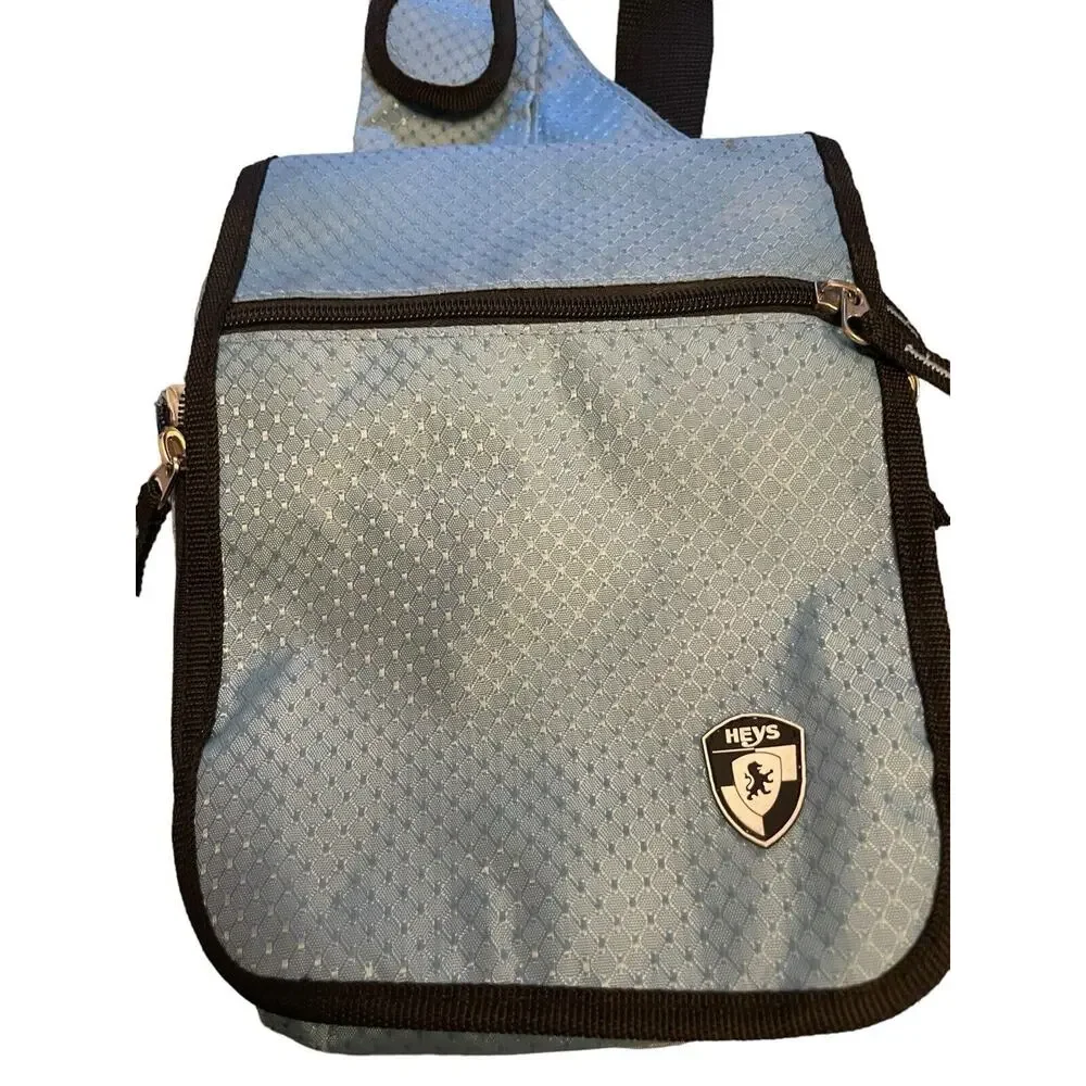 Heys Travelmate V3 Crossbody Utility Bag Unisex Organizer Lined Nylon Light Blue